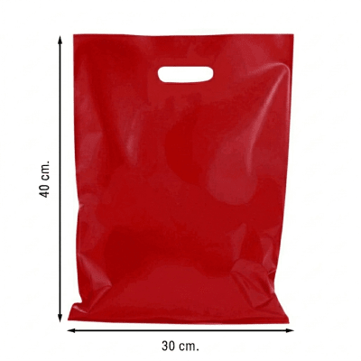 Bolsa de Color Rojo 30x40 10u.