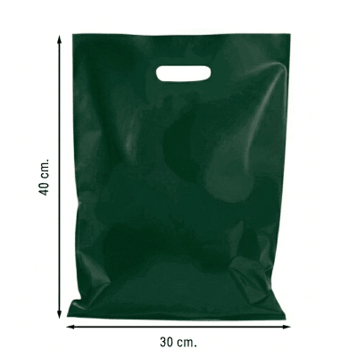 Bolsa de Color 30x40 Verde 10u.