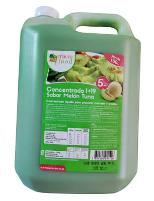 Concentrado Melon Tuna (1+19)  5 Lt. Macrofood.