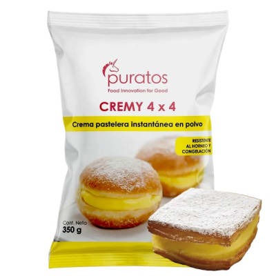 Crema Pastelera Puratos 4x4 350grs.