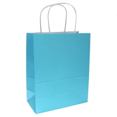 Bolsa Papel 22x27cms. Celeste 12 u.
