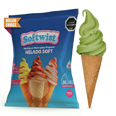 Helado Soft Pistacho TKF 10u. x 800grs. (Caja)