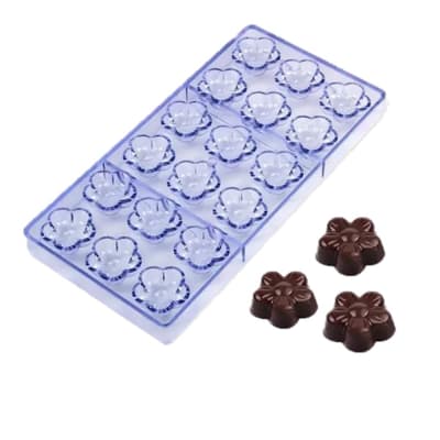 Molde Acrilico Flor 18 Divisiones.