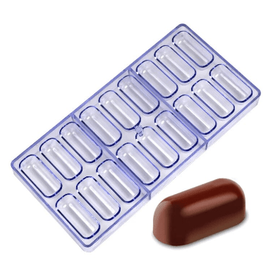 Molde Chocolate Acrilico Capsula