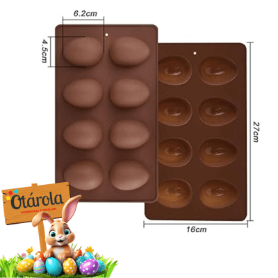 Molde silicona Huevos 8div.1