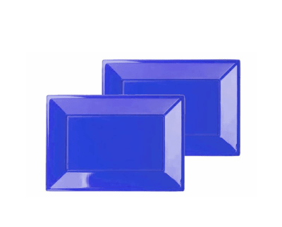 Bandeja Plastica Azul x3u