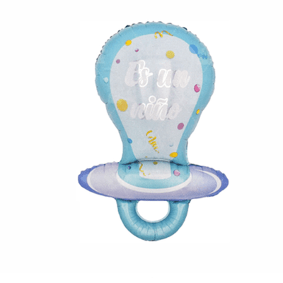 Globo Foil Baby Chupete Celeste