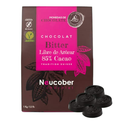 Cobertura Neucober Bitter 85% Cacao 1 kg.