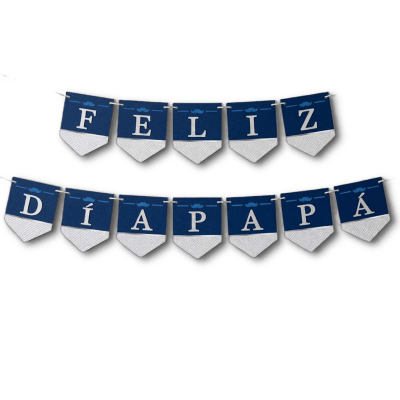 Guirnalda Feliz Dia Papa Azul 5m.1