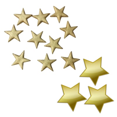 Decoracion Azucar Estrellas Chicas Dorado