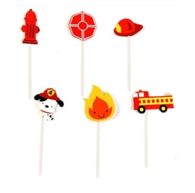 Topper Bomberos 6pzas