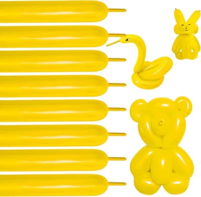 Globo Largo Amarillo 25u.
