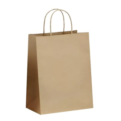 Bolsa Papel 22x27cms. Kraft 12u.