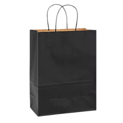 Bolsa Papel 22x27cms. Negro 12u.