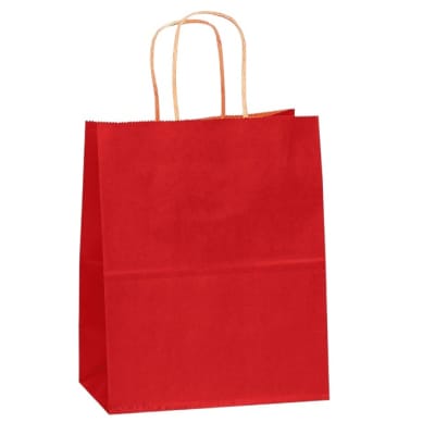 Bolsa Papel 22x27cms. Rojo 12u.1