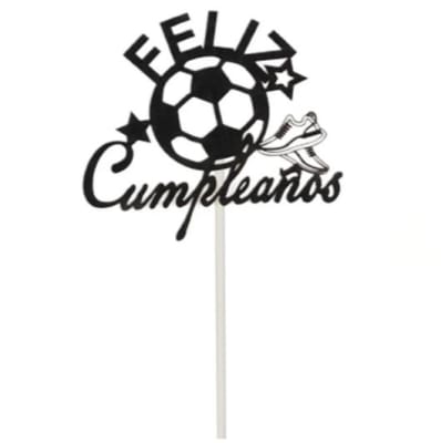 Topper Feliz Cumpleaños Futbol 1pza.