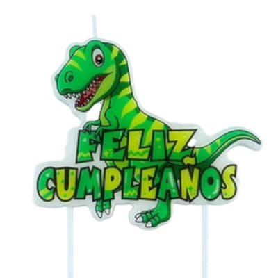 Vela Dinosaurio 3pza.