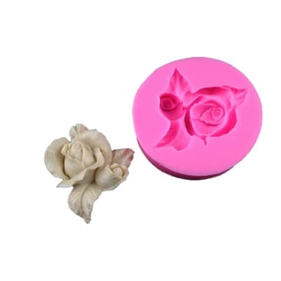 Molde Silicona Rosa 1Div.