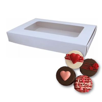 Caja para 6 Alfajor BLANCA 1u.