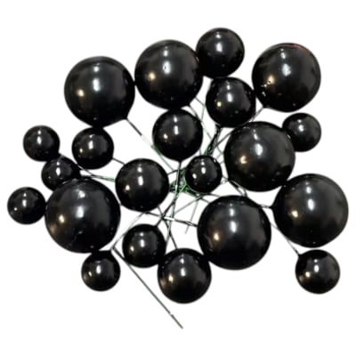 Bolas de Espuma para Decorar Negra