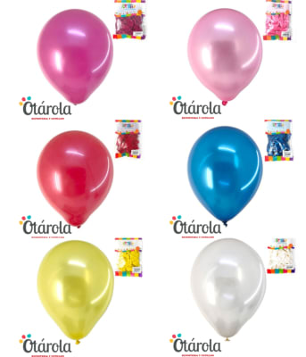 Globo Color Metalizado Blanco