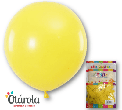 Globo Liso Amarillo N°9 50u.
