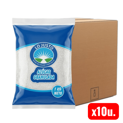 Azucar Blanca Granulada 10u.x1kg. (Caja)