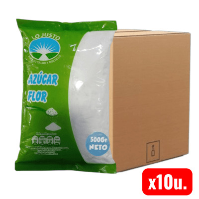 Azucar Flor Lo Justo 10u. x 1kg. (Caja)1