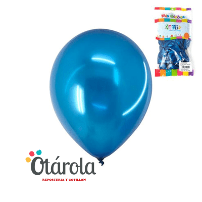Globo Color Metalizado Azul1