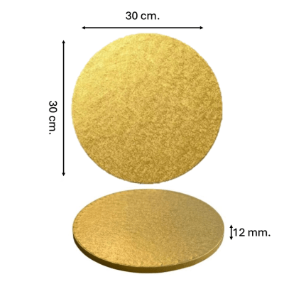 Base Plumavit Redonda Dorada 30cm.1