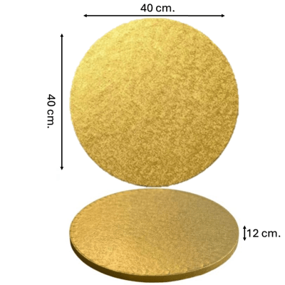 Base Plumavit Redonda Dorada 40cm1