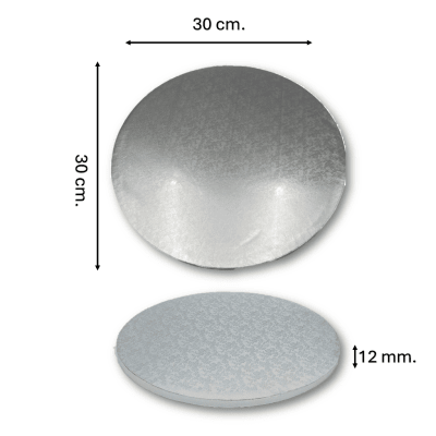 Base Plumavit Redonda Plateada 30cm