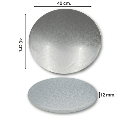 Base Plumavit Redonda Plateada 40cm.
