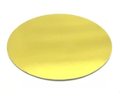 Base Madera Redonda para Reposteria 30cms. Dorada1