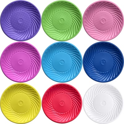 Plato Plástico de Colores x 25 unidades