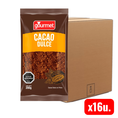 Cacao Dulce Gourmet 16u.x200grs (Caja)