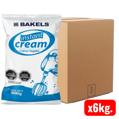 Crema Chantilly bakels Instantanea 10u.x600grs (Caja)