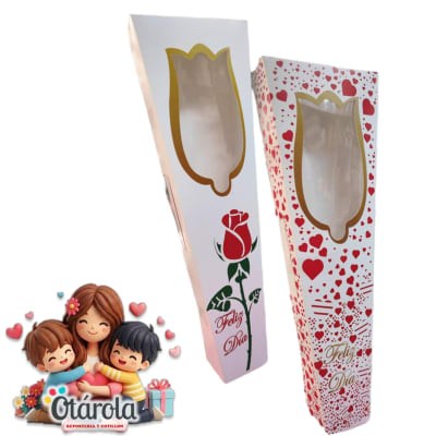 Caja Mama Larga para Flor de Chocolate 1u.