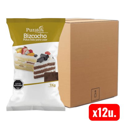 Premezcla Bizcocho Chocolate 12u. x 1kg. (CAJA)