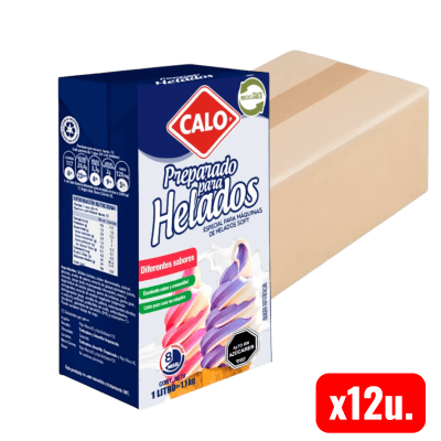Preparado Para Helados Soft Calo Sabor Frutilla 12 Litros