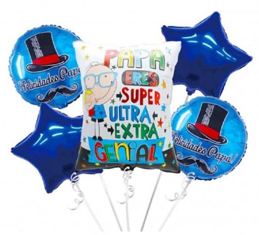 Globo Feliz dia Papa S.F 5pcs1