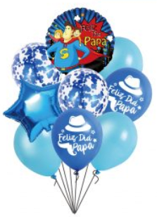 Globo Feliz dia Papa S.F 9pcs1