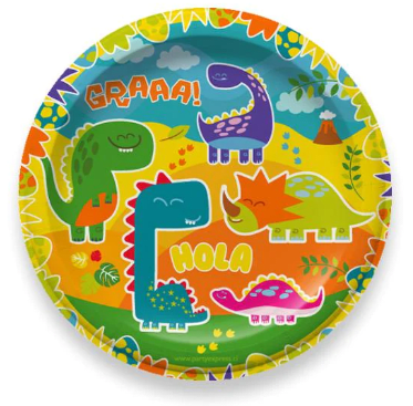 Plato Carton Dino 6u.