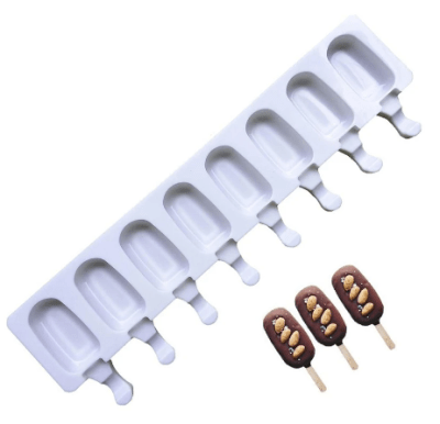 Molde silicona Paletas 8 divisiones