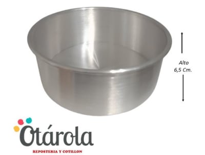 Molde Bizcocho Aluminio 12cm.