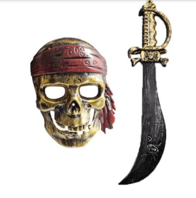 Set Mascara Pirata y Espada Halloween