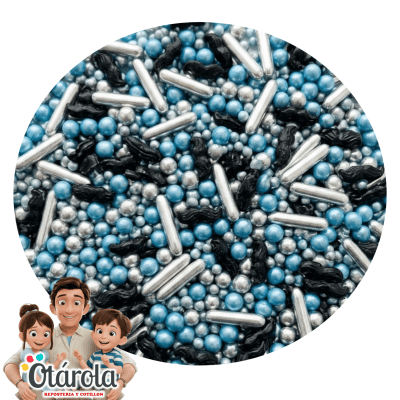 Sprinkles Bigotes Rods Plata 80grs.