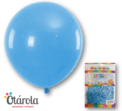 Globo Liso Celeste N°9 50u.