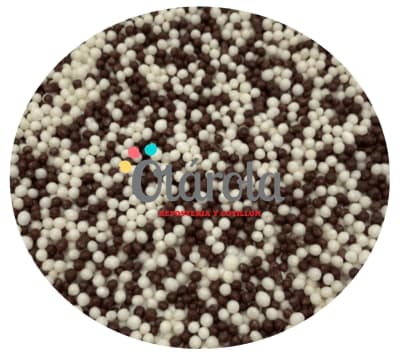 Mostacilla Cereal Micro Blanco/Negro