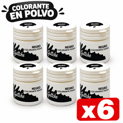 Colorante En Polvo Negro Guttche (6x15grs)1